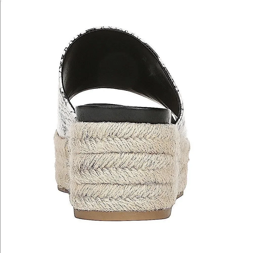 Franco Sarto Tola Snake Print Esapdrille Sandals